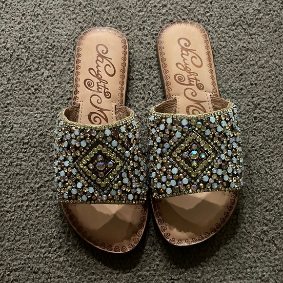 Naughty Monkey gem sandals size 8 - Picture 1 of 4